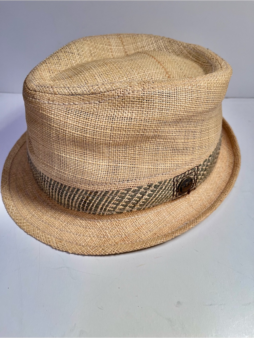 Goorin Bros Natural Straw Hat with Black Trim